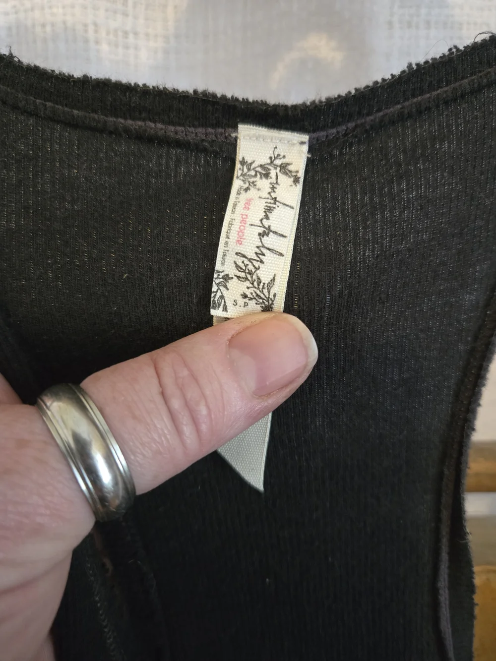 Free People Black Racerback Tank